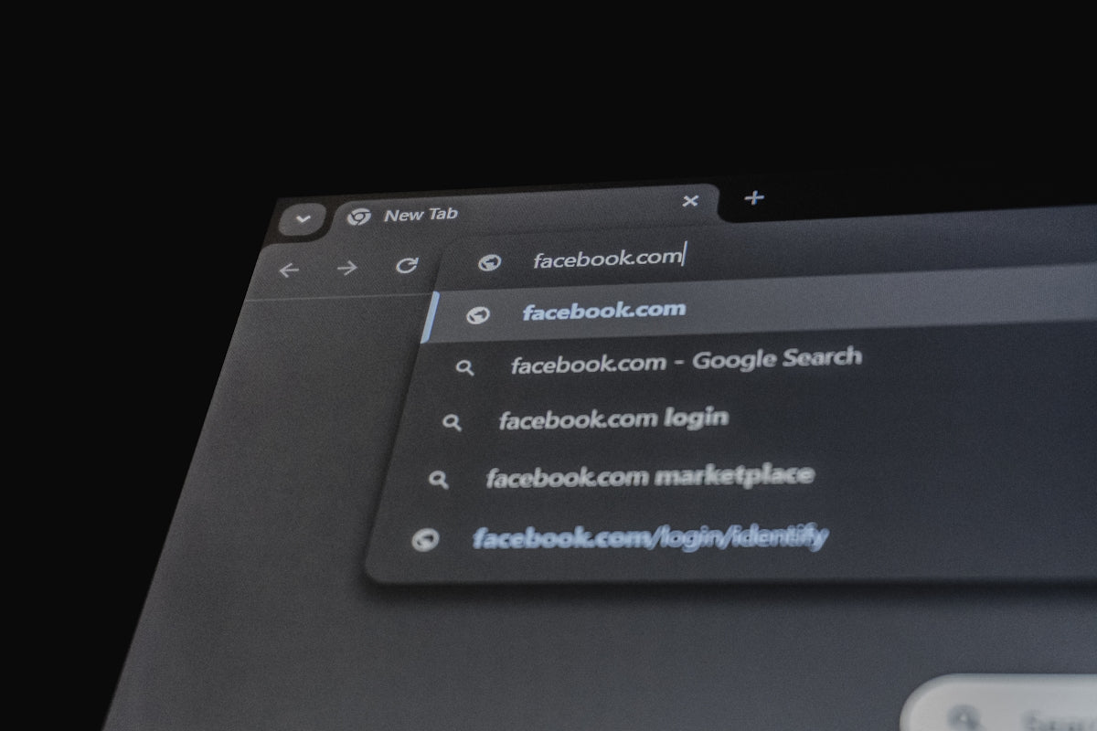 Browser showing facebook.com in the address bar.