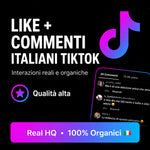 LIKE+COMMENTI ITALIANI TIKTOK • Real HQ 100% Organci 🇮🇹