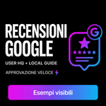 RECENSIONI GOOGLE • User HQ + Local guide • Approvazione Veloce ⚡️