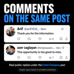 COMMENTI X / TWITTER DA PROFILI CRYPTO REALI ₿ • UTENTI ATTIVI, SENZA BOT E AD ALTA STABILITÀ
