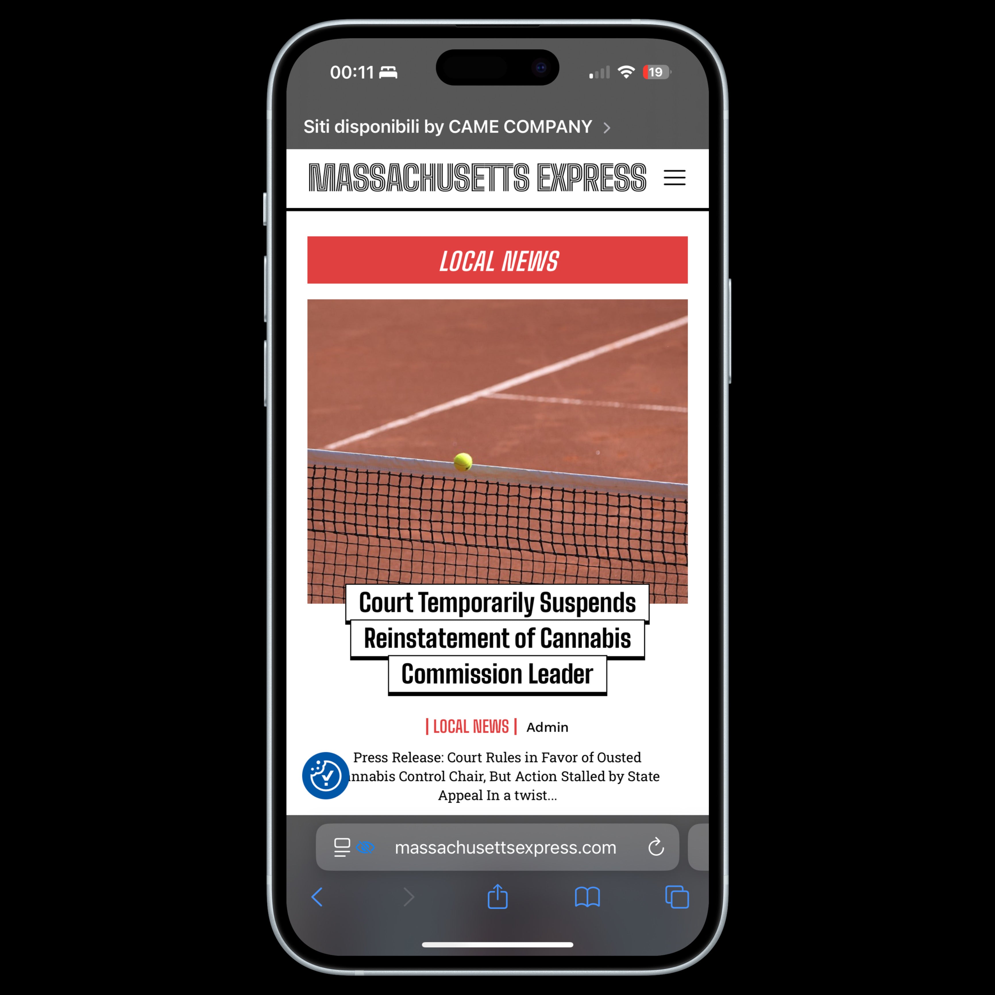 Articolo su californiaexpres.com