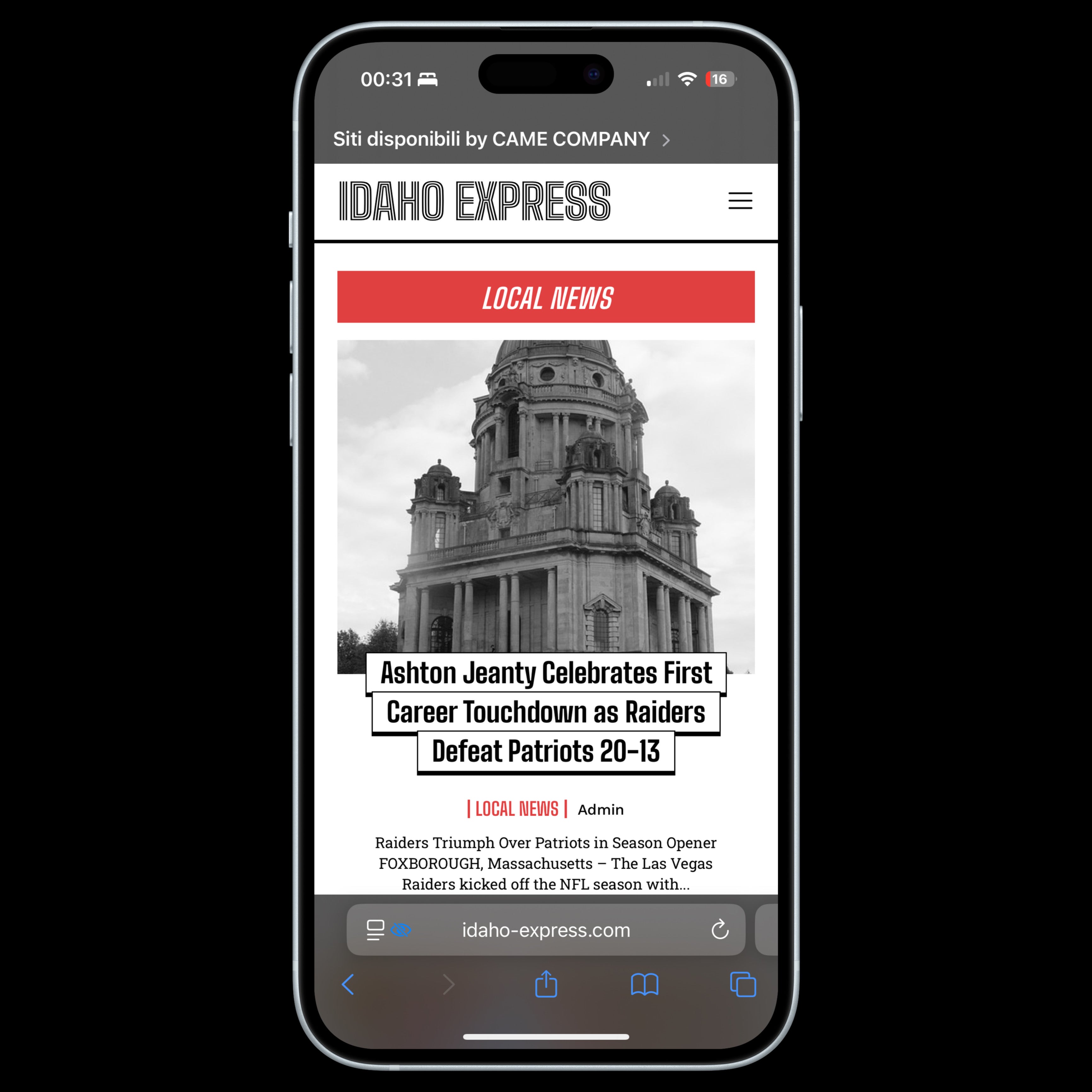 Articolo su idaho-express.com