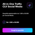 All-in-One Traffic CLV™ 💎 • Traffico Web Completo - All-in-One Traffic CLV Social Media: Quantità selezionabile da 1.000 a 50.000 per Social Media
