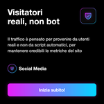 All-in-One Traffic CLV™ 💎 • Traffico Web Completo - Visitatori reali, non bot: Il traffico è pensato per provenire da utenti reali e non da script automatici, per mantenere credibili le metriche del sito