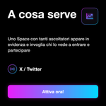 Ascoltatori Spaces X - A cosa serve