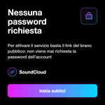 Ascolti SoundCloud - Nessuna password richiesta