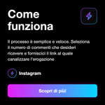 COMMENTI AMERICANI 🇺🇸 USA • Custom Top Personalizzti - Come funziona: Il processo è semplice e veloce. Seleziona il numero di commenti che desideri ricevere e forniscici il link al quale canalizzare l'erogazione