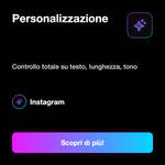 Commenti Instagram Italiani Personalizzati 🇮🇹 • Testo Custom - Personalizzazione: Controllo totale su testo, lunghezza, tono