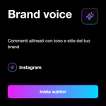 Commenti Instagram Italiani Personalizzati 🇮🇹 • Testo Custom - Brand voice: Commenti allineati con tono e stile del tuo brand