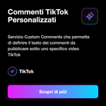 Commenti TikTok Personalizzati ✍️ • Custom Comments - Commenti TikTok Personalizzati: Servizio Custom Comments che permette di definire il testo dei commenti da pubblicare sotto uno specifico video TikTok