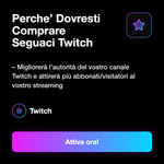 FOLLOWER ISCRITTI - Perche’ Dovresti Comprare Seguaci Twitch: – Migliorerà l’autorità del vostro canale Twitch e attirerà più abbonati/visitatori al vostro streaming