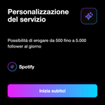 FOLLOWER  PROFILO - Personalizzazione del servizio: Possibilità di erogare da 500 fino a 5.000 follower al giorno
