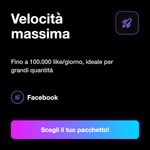 LIKE/FOLLOWER PAGE INTERNAZIONALI • Economici Globale - Velocità massima: Fino a 100.000 like/giorno, ideale per grandi quantità