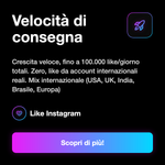 LIKE INTERNAZIONALI • Economici - Velocità di consegna: Crescita veloce, fino a 100.000 like/giorno totali. Zero, like da account internazionali reali. Mix internazionale (USA, UK, India, Brasile, Europa)