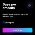 LIKE INTERNAZIONALI • Economici - Base per crescita: Aumenta numeri iniziali, poi integra con like italiani mirati