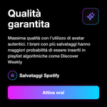 AGGIUNTA BRANI AI PREFERITI - Qualità garantita: Massima qualità con l’utilizzo di avatar autentici. I brani con più salvataggi hanno maggiori probabilità di essere inseriti in playlist algoritmiche come Discover Weekly