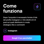 BUNDLE PREMIUM • Follower + Engagement Completo 👑 - Come funziona: Dopo l’acquisto è necessario fornire il link del profilo Instagram e i link diretti di 3-5 post sui quali distribuire in modo strategico like e commenti