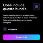 BUNDLE STARTER • Like + Commenti Italiani 🇮🇹 - Cosa include questo bundle: Questo bundle unisce due servizi molto richiesti per aumentare in modo immediato l’interazione visibile su un contenuto Instagram