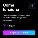 BUNDLE STARTER • Like + Commenti Italiani 🇮🇹 - Come funziona: Dopo l’acquisto sarà necessario fornire il link diretto del post Instagram da incrementare