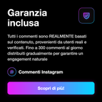 COMMENTI ITALIANI AUTOMATICI - Garanzia inclusa: Tutti i commenti sono REALMENTE basati sul contenuto, provenienti da utenti reali e verificati. Fino a 300 commenti al giorno distribuiti gradualmente per garantire un engagement naturale