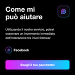 Commenti Facebook Italiani 🇮🇹 • Engagement Post - Come mi può aiutare: Utilizzando il nostro servizio, potrai osservare un incremento immediato dell'interazione tra i tuoi follower
