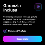 COMMENTI ITALIANI INERENTI • Pertinenti al Video - Garanzia inclusa: Commenti permanenti, reintegro gratuito se rimossi. Fino a 100 commenti/giorno, erogazione drip-feed. Zero, commenti scritti manualmente da italiani reali