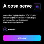 Commenti Rumble internazionali in inglese - A cosa serve