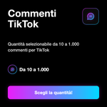 TIKTOK SPAIN COMMENTS - Commenti TikTok: Quantità selezionabile da 10 a 1.000 commenti per TikTok. Il servizio utilizza esclusivamente utenti spagnoli reali. Non vengono impiegati bot né pratiche rischiose