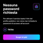 COMMENTI ITALIANI REALI - Nessuna password richiesta: Per attivare il servizio basta il link del profilo pubblico: non viene mai richiesta la password di accesso all'account