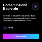 COMMENTI - Come funziona il servizio: Il servizio si attiva immediatamente dopo l’acquisto. La consegna inizia entro poche ore e viene completata entro 24 ore