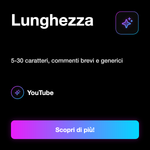 COMMENTI YOUTUBE Random Internazionali • Economici - Lunghezza: 5-30 caratteri, commenti brevi e generici