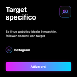 FOLLOWER UOMINI ITALIANI 18+ • Fanbase Maschile - Target specifico: Se il tuo pubblico ideale è maschile, follower coerenti con target