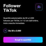 Follower TikTok Italiani 🇮🇹 • Crescita Profilo - Follower TikTok: Quantità selezionabile da 50 a 2.000 follower per TikTok. In 1-2 ore dall'ordine, inizio crescita immediata