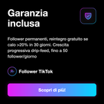 Follower TikTok Italiani 🇮🇹 • Crescita Profilo - Garanzia inclusa: Follower permanenti, reintegro gratuito se calo >20% in 30 giorni. Crescita progressiva drip-feed, fino a 50 follower/giorno