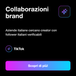 Follower TikTok Italiani 🇮🇹 • Crescita Profilo - Collaborazioni brand: Aziende italiane cercano creator con follower italiani verificabili