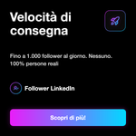 FOLLOWER - Velocità di consegna: Fino a 1.000 follower al giorno. Nessuno. 100% persone reali