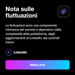 FOLLOWER - Nota sulle fluttuazioni: Le fluttuazioni sono una componente intrinseca del servizio e dipendono dalla complessità della piattaforma, dagli aggiornamenti di LinkedIn, dai controlli interni
