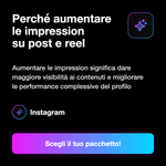IMPRESSION + VIEWS • 100% Organic insights for Real - Perché aumentare le impression su post e reel: Aumentare le impression significa dare maggiore visibilità ai contenuti e migliorare le performance complessive del profilo