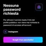 LIKE LOW PRICE INSTAGRAM - Nessuna password richiesta: Per attivare il servizio basta il link del profilo pubblico: non viene mai richiesta la password di accesso all'account