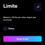 Like TikTok Italiani 🇮🇹 • Engagement Video Italia - Limite: Massimo 100 like per video singolo (per sicurezza)