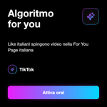 Like TikTok Italiani 🇮🇹 • Engagement Video Italia - Algoritmo for you: Like italiani spingono video nella For You Page italiana