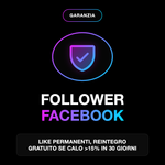 LIKE/FOLLOWER ITALIANI • Only Page - Like permanenti, reintegro gratuito se calo >15% in 30 giorni