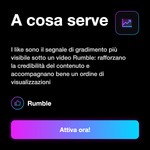 Like Rumble per video - A cosa serve