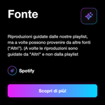 PLAY REALI BRANI - Fonte: Riproduzioni guidate dalle nostre playlist, ma a volte possono provenire da altre fonti (“Altri”). (A volte le riproduzioni sono guidate da "Altri" e non dalla playlist