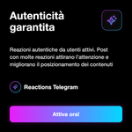 REACTIONS - Autenticità garantita: Reazioni autentiche da utenti attivi. Post con molte reazioni attirano l’attenzione e migliorano il posizionamento dei contenuti