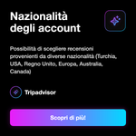 RECENSIONI TRIPADVISOR - Nazionalità degli account: Possibilità di scegliere recensioni provenienti da diverse nazionalità (Turchia, USA, Regno Unito, Europa, Australia, Canada)