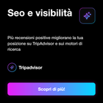 RECENSIONI TRIPADVISOR - Seo e visibilità: Più recensioni positive migliorano la tua posizione su TripAdvisor e sui motori di ricerca