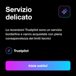 RECENSIONI TRUSTPILOT ITALIANE • Account Reali - Servizio delicato: Le recensioni Trustpilot sono un servizio borderline e vanno acquistate con piena consapevolezza dei limiti tecnici