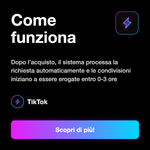TIKTOK SHARE - Come funziona: Dopo l’acquisto, il sistema processa la richiesta automaticamente e le condivisioni iniziano a essere erogate entro 0-3 ore