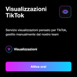 Visualizzazioni TikTok Italiane 🇮🇹 • Views Italia - Visualizzazioni TikTok: Servizio visualizzazioni pensato per TikTok, gestito manualmente dal nostro team